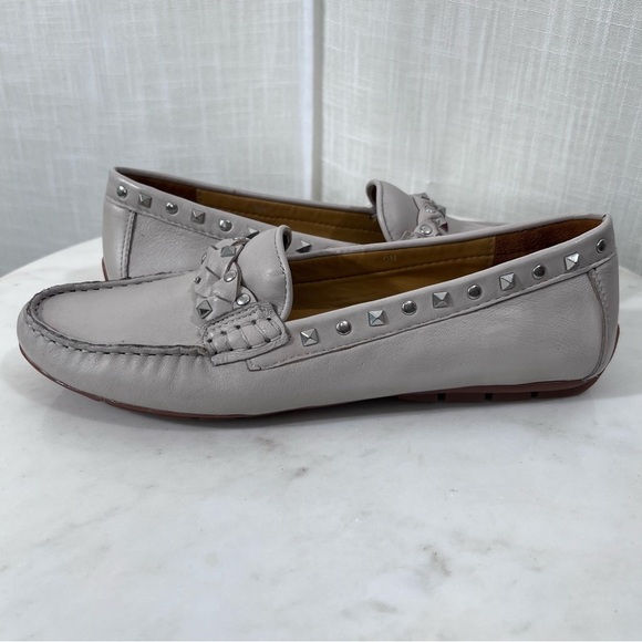 Vaneli Aedan Leather Studded Loafers Size 9 - Picture 9 of 13